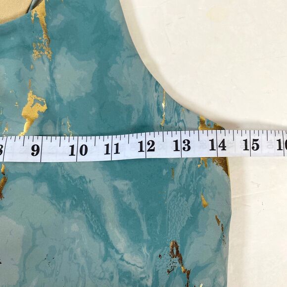 Old Navy Active Gold Paint Tank Top XL Multicolor Built In Bra Powersoft Go Dry - Picture 9 of 12